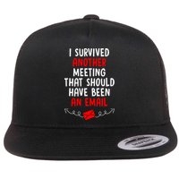 I Survived Another Meeting... Should Have Been An Email Flat Bill Trucker Hat