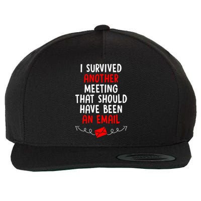 I Survived Another Meeting... Should Have Been An Email Wool Snapback Cap