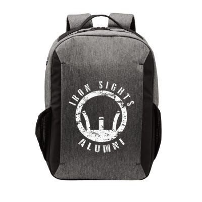 Iron Sights Alumni Boot Camp Shooting Marksmanship Veteran Vector Backpack