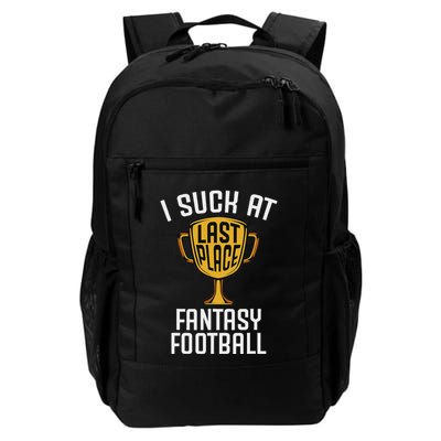 I Suck At Fantasy Football Last Place Loser Trophy Backpack