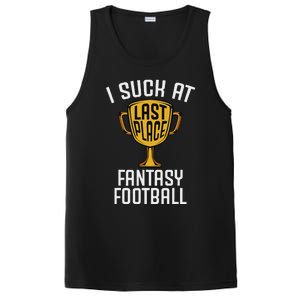 I Suck At Fantasy Football Last Place Loser Trophy PosiCharge Competitor Tank