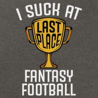 I Suck At Fantasy Football Last Place Loser Trophy Cotton Canvas Backpack
