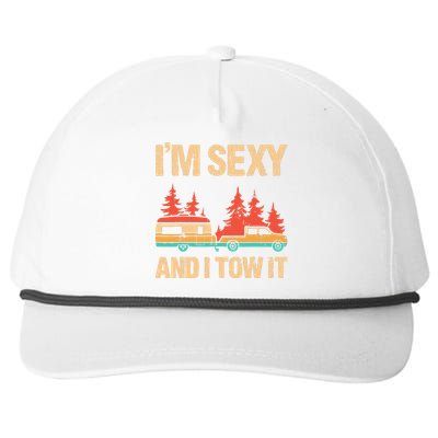 IM Sexy And I Tow It Bigfoot Camp Trees Hike Hiking Camping Snapback Five-Panel Rope Hat