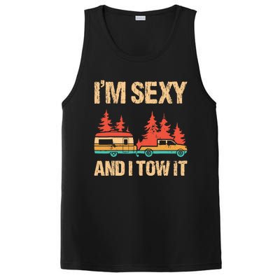 IM Sexy And I Tow It Bigfoot Camp Trees Hike Hiking Camping PosiCharge Competitor Tank