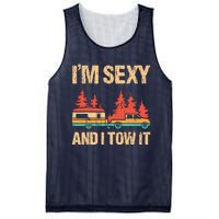 IM Sexy And I Tow It Bigfoot Camp Trees Hike Hiking Camping Mesh Reversible Basketball Jersey Tank