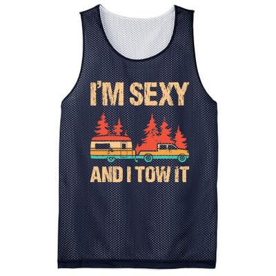 IM Sexy And I Tow It Bigfoot Camp Trees Hike Hiking Camping Mesh Reversible Basketball Jersey Tank