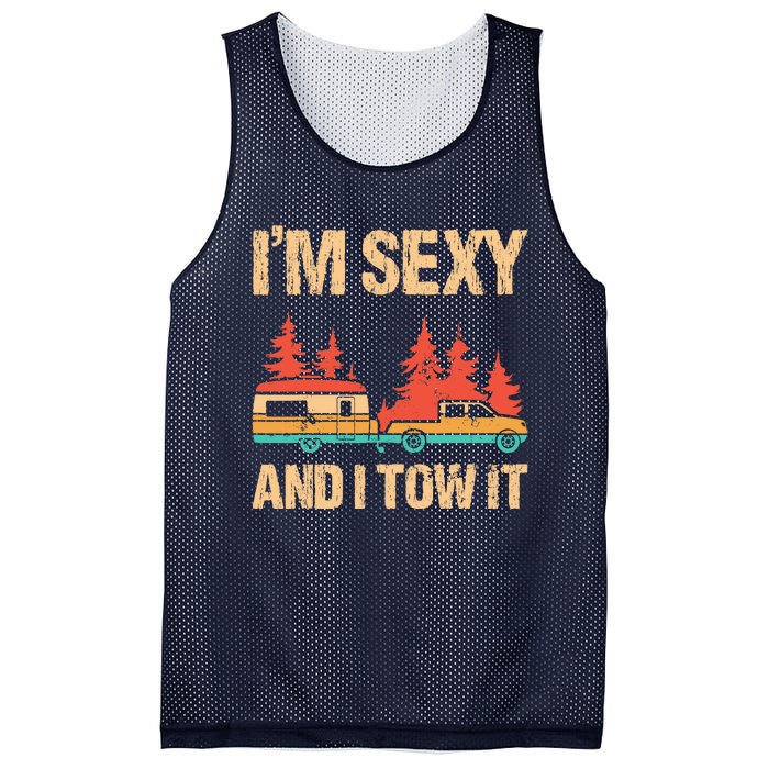 IM Sexy And I Tow It Bigfoot Camp Trees Hike Hiking Camping Mesh Reversible Basketball Jersey Tank