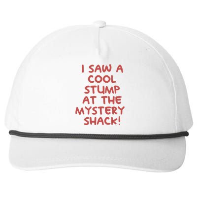 I Saw A Cool Stump At The Mystery Shack! Snapback Five-Panel Rope Hat