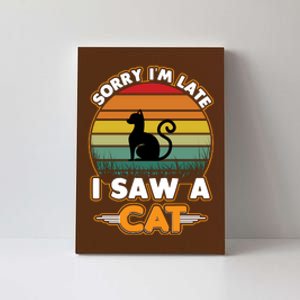 I Saw A Cat Canvas