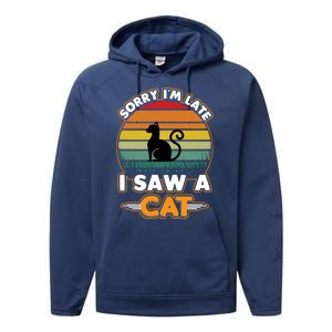 I Saw A Cat Performance Fleece Hoodie