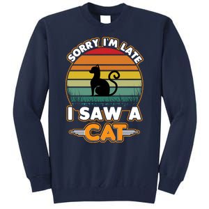 I Saw A Cat Tall Sweatshirt