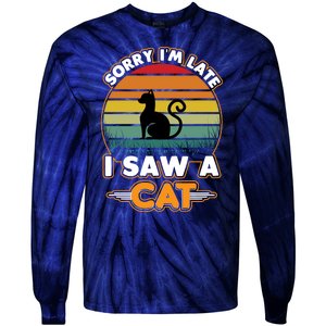 I Saw A Cat Tie-Dye Long Sleeve Shirt