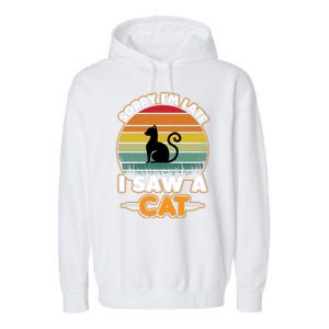 I Saw A Cat Garment-Dyed Fleece Hoodie