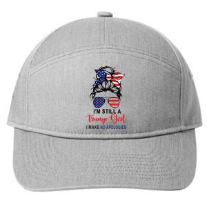 Im Still A Trump Girl Make No Apologies Patriotic American 7-Panel Snapback Hat