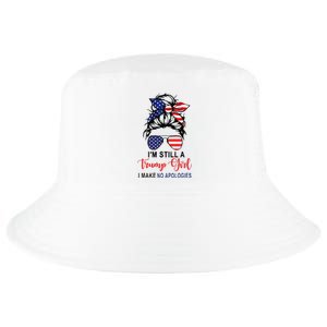 Im Still A Trump Girl Make No Apologies Patriotic American Cool Comfort Performance Bucket Hat