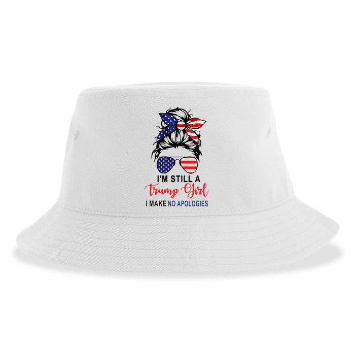 Im Still A Trump Girl Make No Apologies Patriotic American Sustainable Bucket Hat