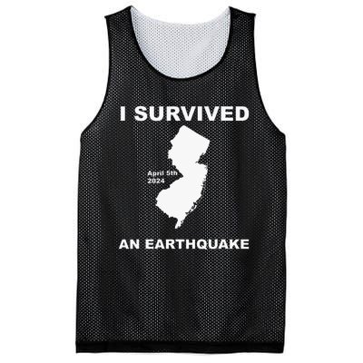 I Survived An Earthquake April 5th 2024 Mesh Reversible Basketball Jersey Tank