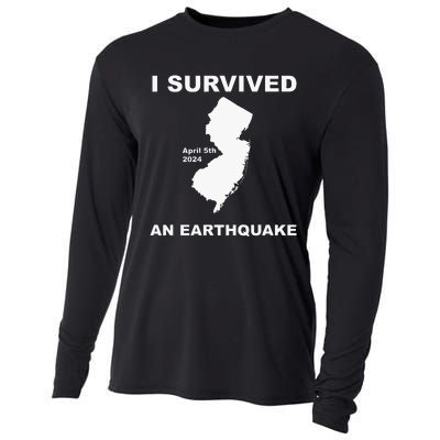 I Survived An Earthquake April 5th 2024 Cooling Performance Long Sleeve Crew