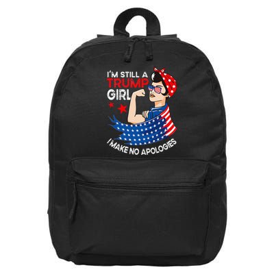 IM Still A Trump Girl I Make No Apologies Women Trump 2024 16 in Basic Backpack