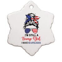 IM Still A Trump Girl Make No Apologies Patriotic American Ceramic Star Ornament