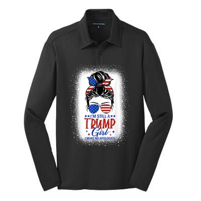 I'm Still A Trump I Make No Apologies Trump 2024 Women Silk Touch Performance Long Sleeve Polo