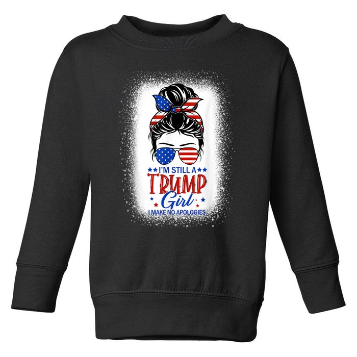 I'm Still A Trump I Make No Apologies Trump 2024 Women Toddler Sweatshirt