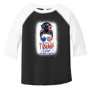 I'm Still A Trump I Make No Apologies Trump 2024 Women Toddler Fine Jersey T-Shirt