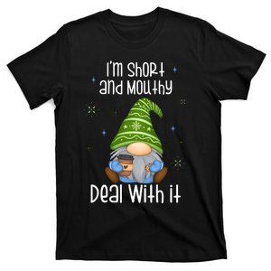 IM Short And Mouthy Deal With It Christmas Gnome T-Shirt