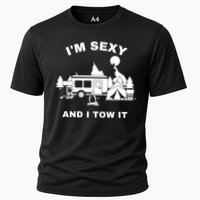 I'M Sexy And I Tow It, Funny Camping RV, Caravan Camping Cooling Performance Crew T-Shirt