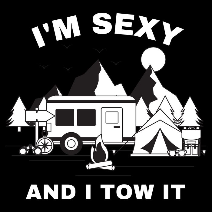 I'M Sexy And I Tow It, Funny Camping RV, Caravan Camping Impact Tech Backpack