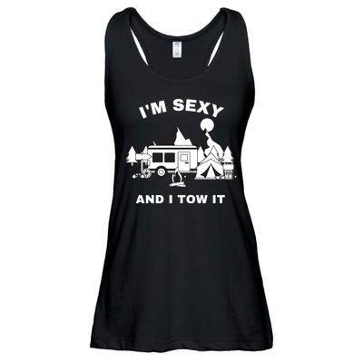 I'M Sexy And I Tow It, Funny Camping RV, Caravan Camping Ladies Essential Flowy Tank