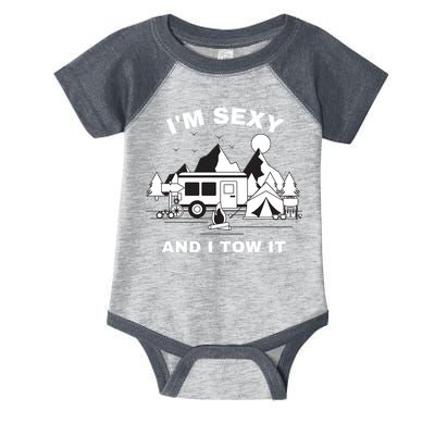 I'M Sexy And I Tow It, Funny Camping RV, Caravan Camping Infant Baby Jersey Bodysuit
