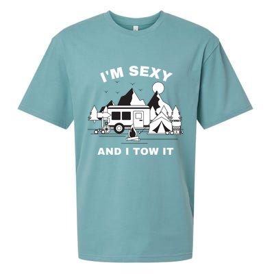 I'M Sexy And I Tow It, Funny Camping RV, Caravan Camping Sueded Cloud Jersey T-Shirt