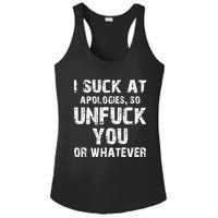 I Suck At Apologies So Unfuck You Or Whatever Funny Ladies PosiCharge Competitor Racerback Tank