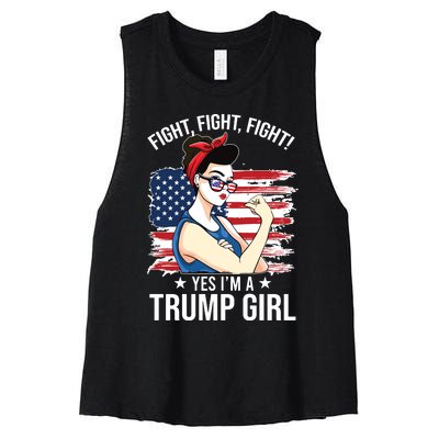 IM Still A Trump Girl I Make No Apologies Women's Racerback Cropped Tank