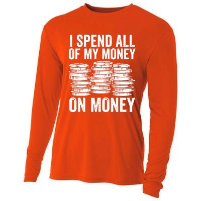 I Spend All Of My Money On Money Cooling Performance Long Sleeve Crew