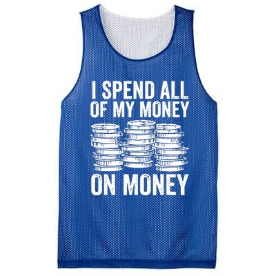 I Spend All Of My Money On Money Mesh Reversible Basketball Jersey Tank