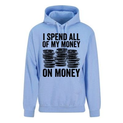 I Spend All Of My Money On Money Unisex Surf Hoodie