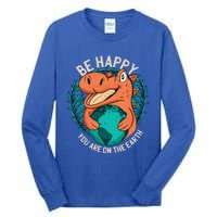 Ironic Statet About Climate Change By A Dinosaur Gift Tall Long Sleeve T-Shirt