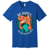 Ironic Statet About Climate Change By A Dinosaur Gift Premium T-Shirt