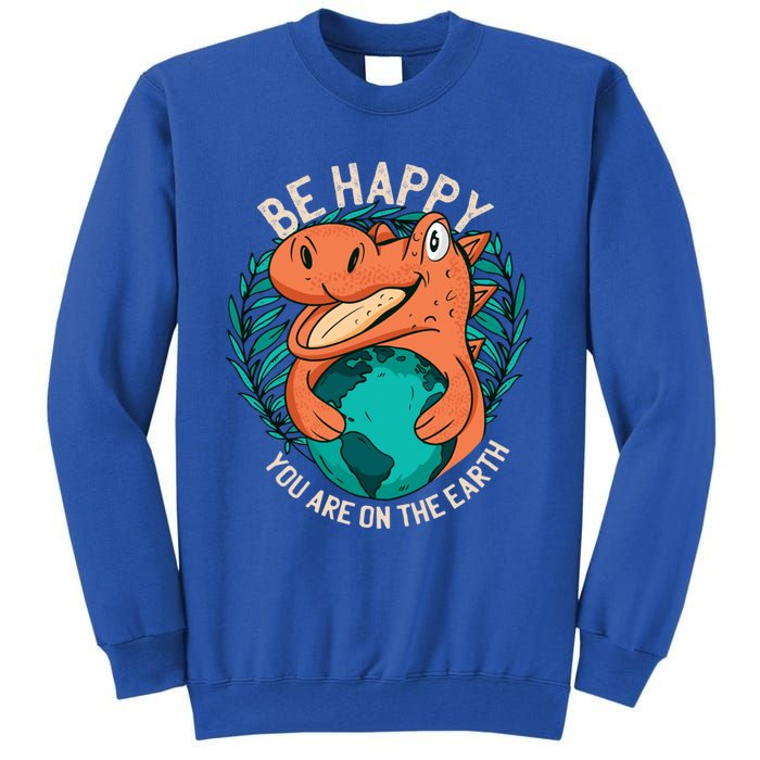 Ironic Statet About Climate Change By A Dinosaur Gift Tall Sweatshirt