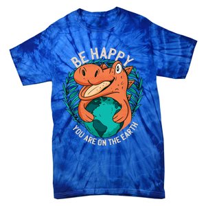 Ironic Statet About Climate Change By A Dinosaur Gift Tie-Dye T-Shirt