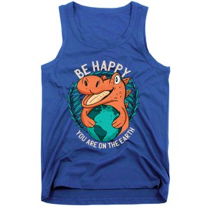 Ironic Statet About Climate Change By A Dinosaur Gift Tank Top