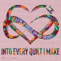 I Sew A Piece Of My Heart Into Every Quilt I Make 25L Jumbo Tote