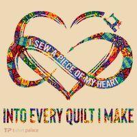 I Sew A Piece Of My Heart Into Every Quilt I Make Drawstring Bag