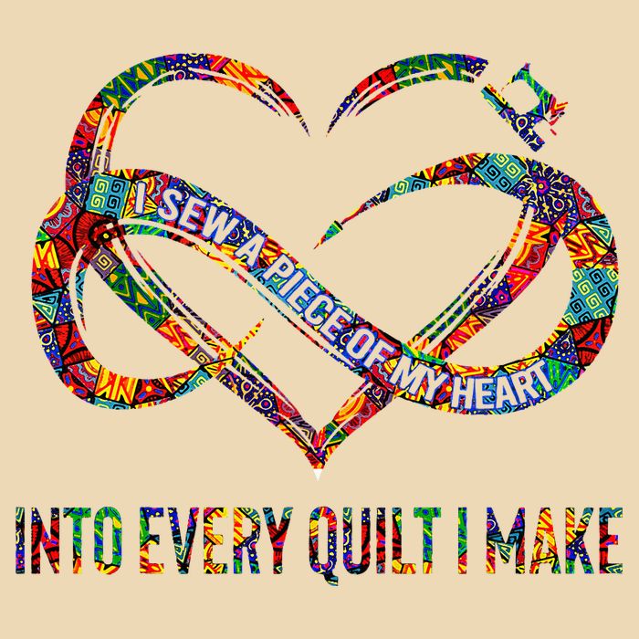 I Sew A Piece Of My Heart Into Every Quilt I Make Zip Tote Bag