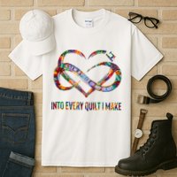 I Sew A Piece Of My Heart Into Every Quilt I Make Tall T-Shirt