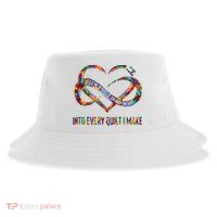 I Sew A Piece Of My Heart Into Every Quilt I Make Sustainable Bucket Hat
