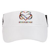I Sew A Piece Of My Heart Into Every Quilt I Make Adult Drive Performance Visor