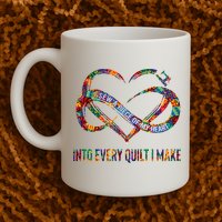 I Sew A Piece Of My Heart Into Every Quilt I Make Mug